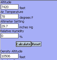 pressure altitude formula