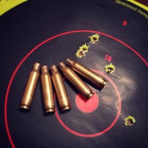 380 yards, 5mph wind, in the dark.